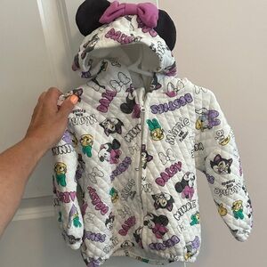 Disney Kids Hoodie with Minnie and Daisy - White and Purple